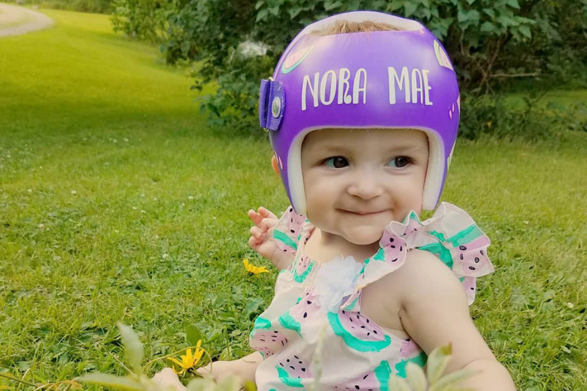 Why do store toddlers wear helmets